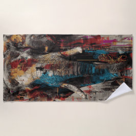 Toalla De Playa Elephant Urban Street Art Portrait