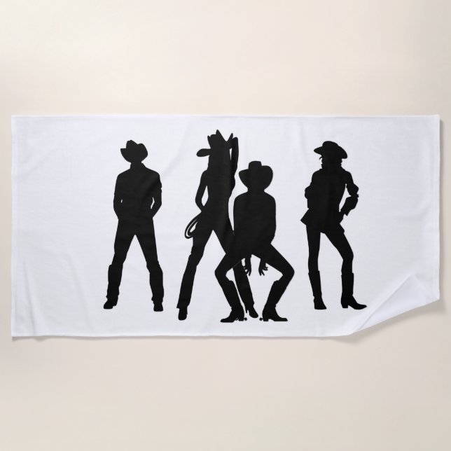 Toalla De Playa Ella es una Cowgirl (Anverso)