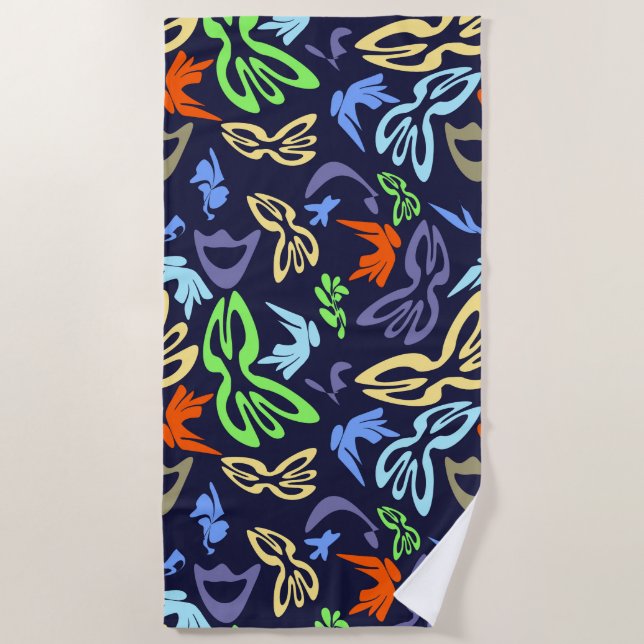 Toalla De Playa Elves, Butterflies and Masks 4 (Anverso)