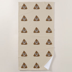 Toalla De Playa Emoji de poop