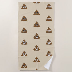 Toalla De Playa Emoji de poop