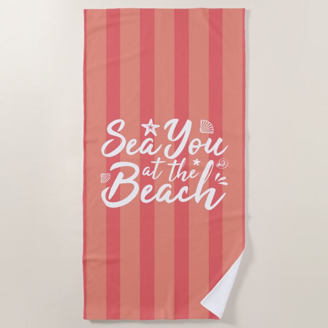 Toalla De Playa En La Playa (Anverso)