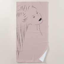 Encantador Black Line Art Visual femenino