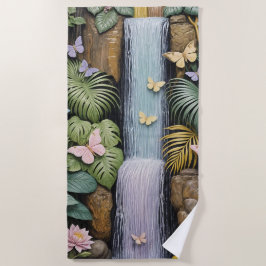 Toalla De Playa Enchanted Falls Oasis