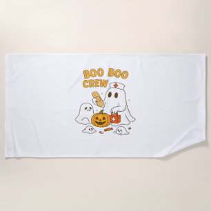 Toalla De Playa Enfermera de Boo Boo Enfermera divertida fantasma 