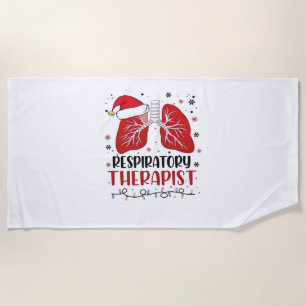 Toalla De Playa Enfermeras Navidades terapéuticas respiratorias, L