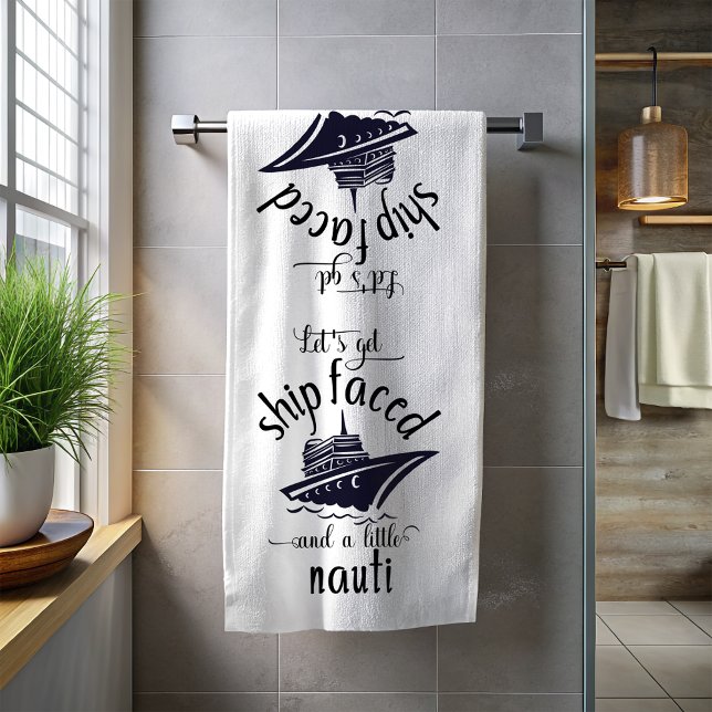 Toalla De Playa Enfrentemos el barco y el crucero Nauti (Subido por el creador)