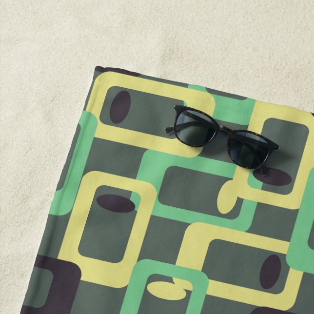 Toalla De Playa Enlace de cadena gris (In situ)