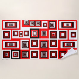 Toalla de playa enmarcada