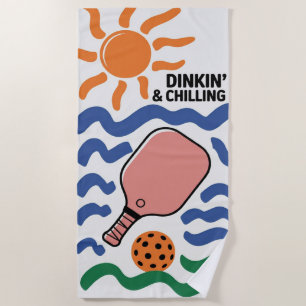 Toalla De Playa Equipo de Dinkin y Chilling Resort