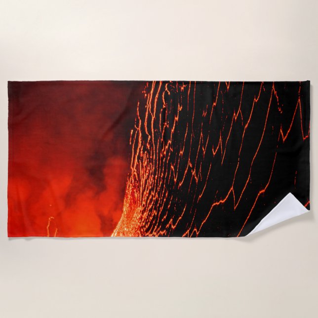 Toalla De Playa erupción volcánica (Anverso)