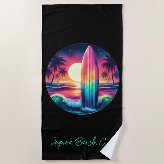 Toalla De Playa Escape de Surfboard- (Anverso)