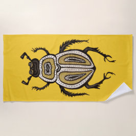 Toalla De Playa Escarabajo amarillo Guay Insectos Entomología Arte