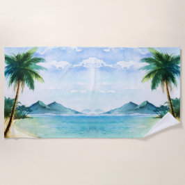 Toalla De Playa Escenario de playa