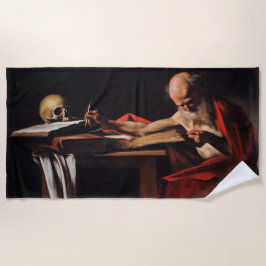 Toalla De Playa Escritura de Saint Jerome (por Caravaggio)