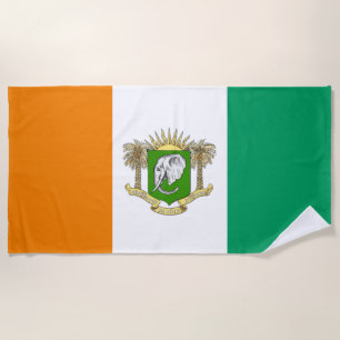 Toalla De Playa Escudo de armas de Côte d'Ivoire