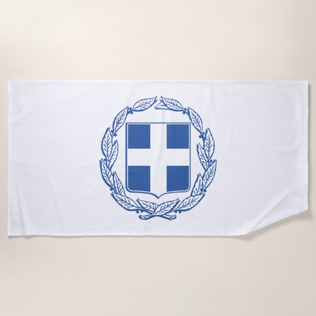 Toalla De Playa Escudo de armas de Grecia (Anverso)