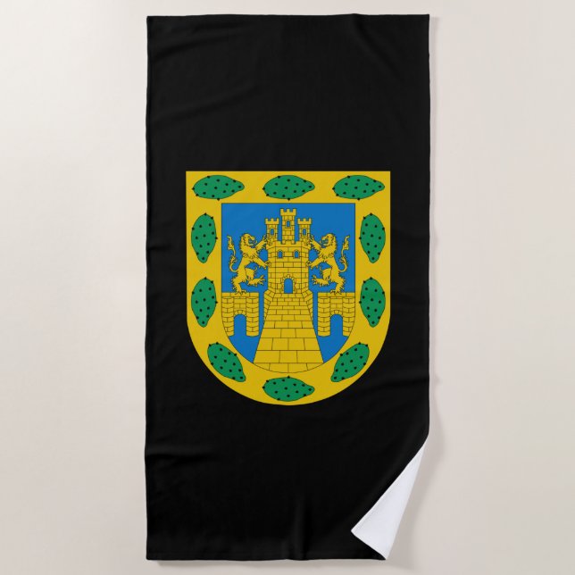 Toalla De Playa Escudo de armas de la Ciudad de México (Anverso)