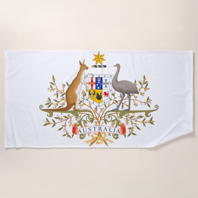 Toalla De Playa Escudo de Australia (Anverso)