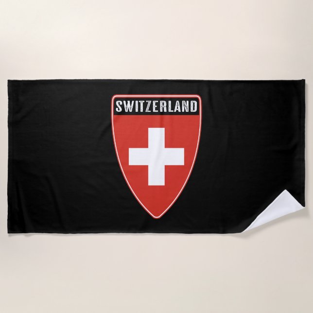 Toalla De Playa Escudo de Suiza (Anverso)