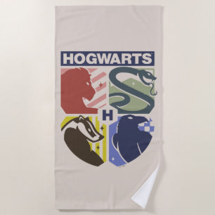 Toalla De Playa Escudo estampado vintage de HOGWARTS™