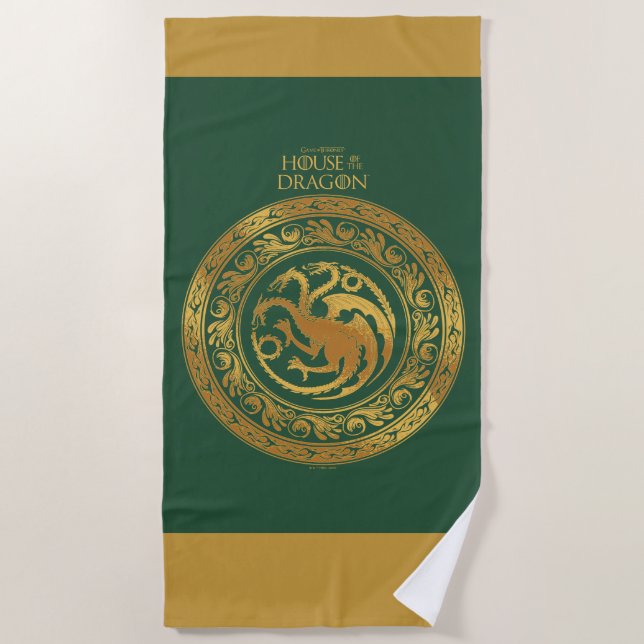 Toalla De Playa Escudo Golden Targaryen (Anverso)