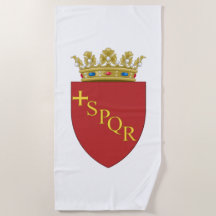 Escudo romano de armas (SPQR) (Roma, Italia)