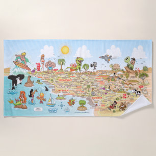 Toalla De Playa Espectacular Southern California Beach Blanket