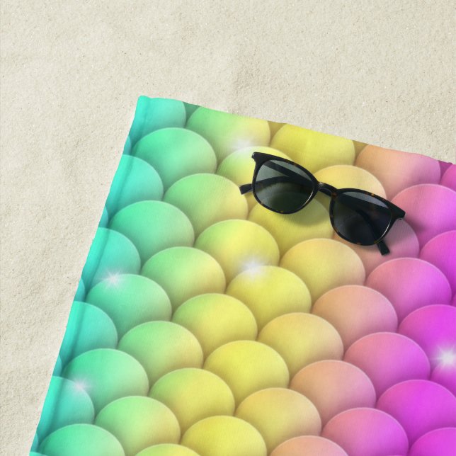 Toalla De Playa Espuma de sirena arcoiris (In situ)