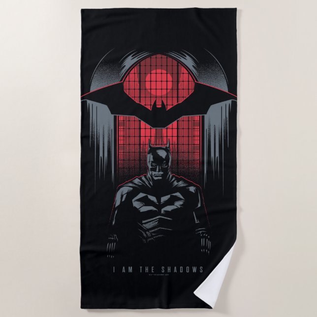 Toalla De Playa Esquema del panel de ventanas de Batman (Anverso)