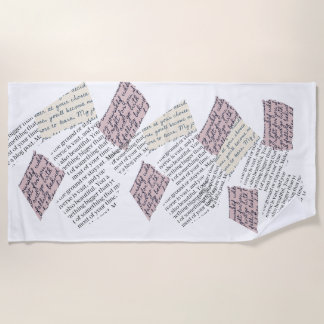 Toalla De Playa Estética de revista - Estilo editorial retro