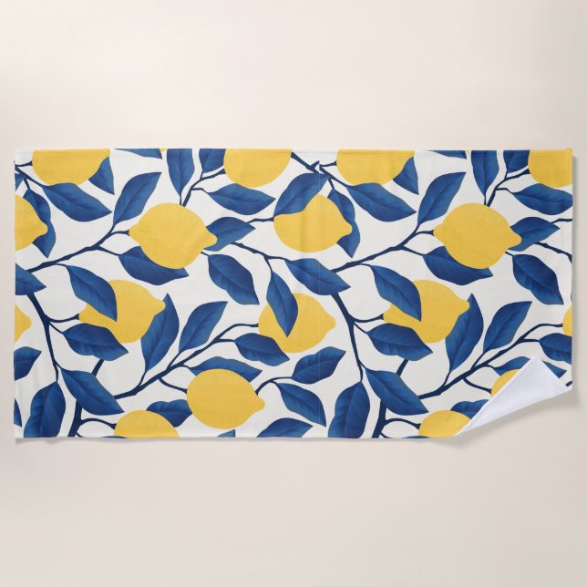 Toalla De Playa Estético floral   (Anverso)