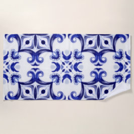 Toalla De Playa estilo italiano, mayólica, azulejos,