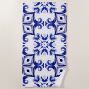 Toalla De Playa estilo italiano, mayólica, azulejos,
