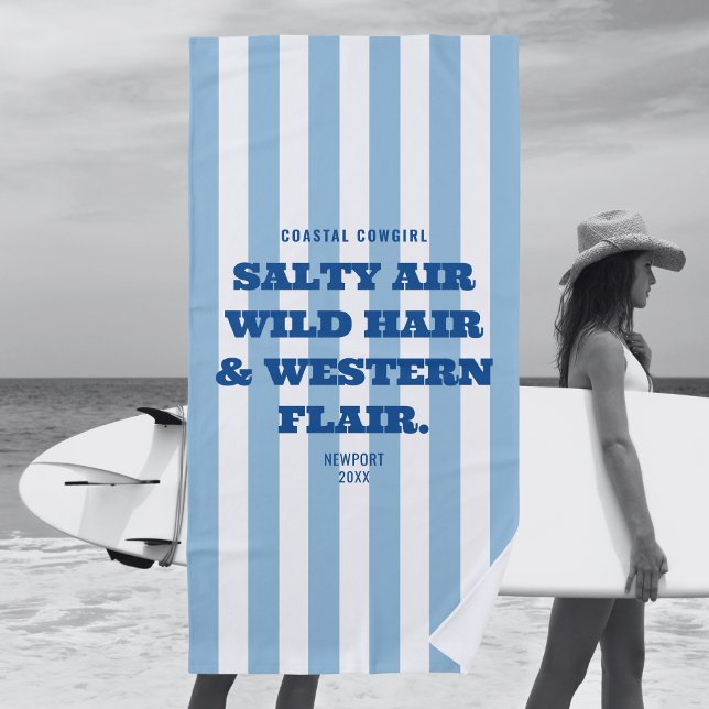 Toalla De Playa Estilo occidental de vaquera costera Raya de caban (Subido por el creador)