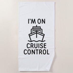 Toalla De Playa Estoy en control de crucero