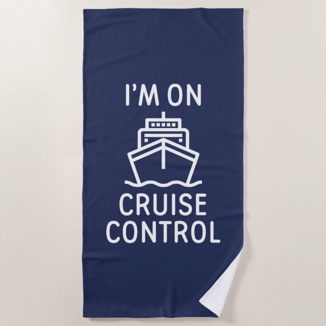 Toalla De Playa Estoy en control de crucero (Anverso)