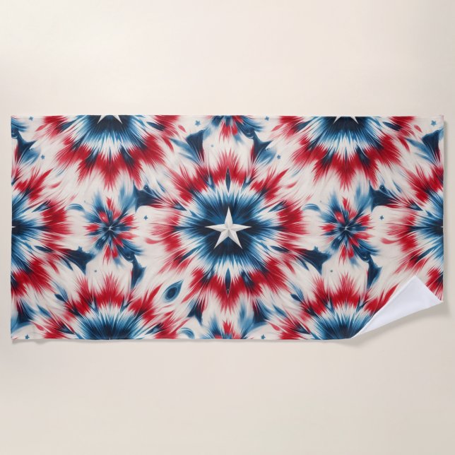 Toalla De Playa Estrella de EEUU (Anverso)