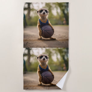 Toalla De Playa Estrella del Pequeño Hoop: El bebé Meerkat sostien