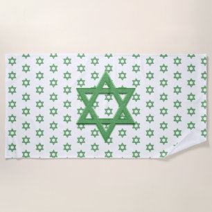 Toalla De Playa Estrella Verde de David Seamless