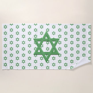 Toalla De Playa Estrella Verde de David Seamless