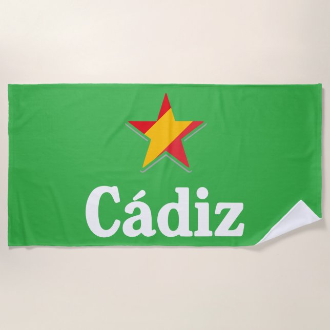 Toalla De Playa Estrellas de España - Cádiz (Anverso)
