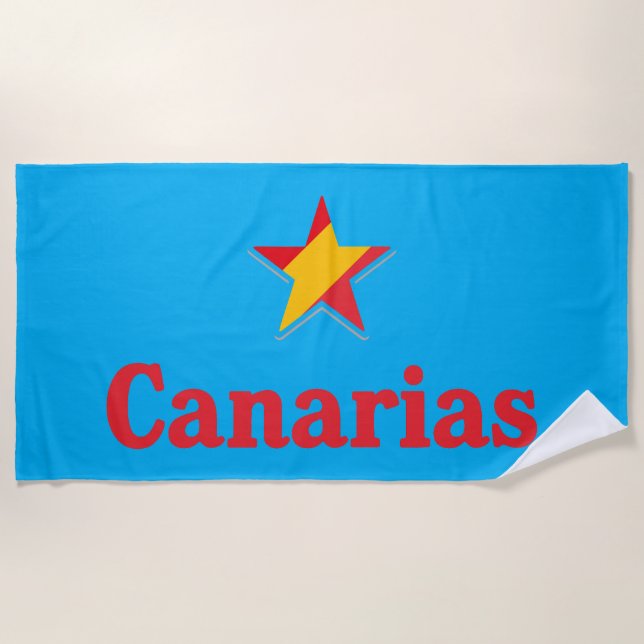 Toalla De Playa Estrellas de España – Canarias (Anverso)