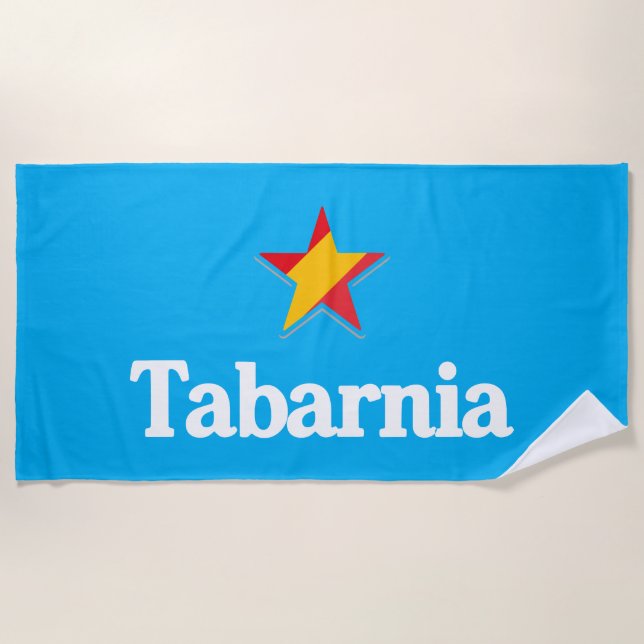 Toalla De Playa Estrellas de España – Tabarnia (Anverso)