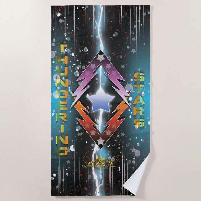 Toalla De Playa Estrellas de trueno (Anverso)
