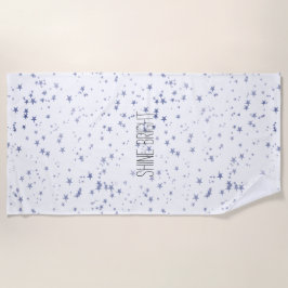 Toalla De Playa Estrellas moradas