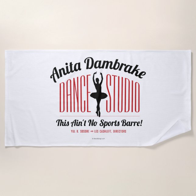 Toalla De Playa Estudio de baile Anita Dambrake (Anverso)