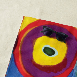 Toalla De Playa Estudio de color de Wassily Kandinsky