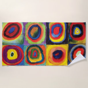 Toalla De Playa Estudio del color de Wassily Kandinsky