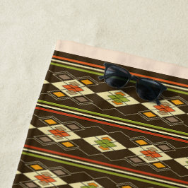 Toalla De Playa Ethiopian Tebeb Pattern